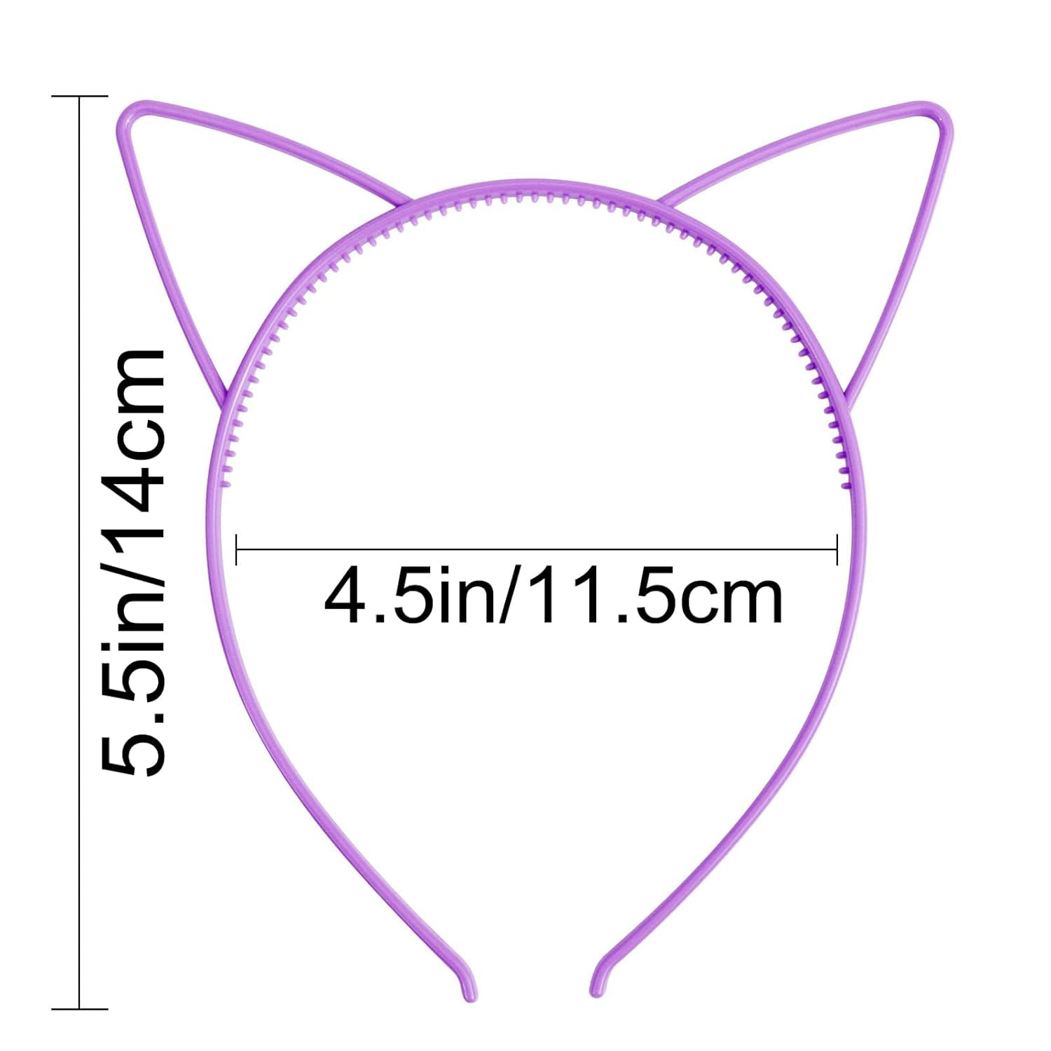COCIDE 12Pcs Cat Ears Headbands Plastic Taylor Party Decorations Kitty Headbands for Women Gabby Party Favors Birthday Supplies for Women Halloween Hair Accessories Hair Hoops Costume - Image 5