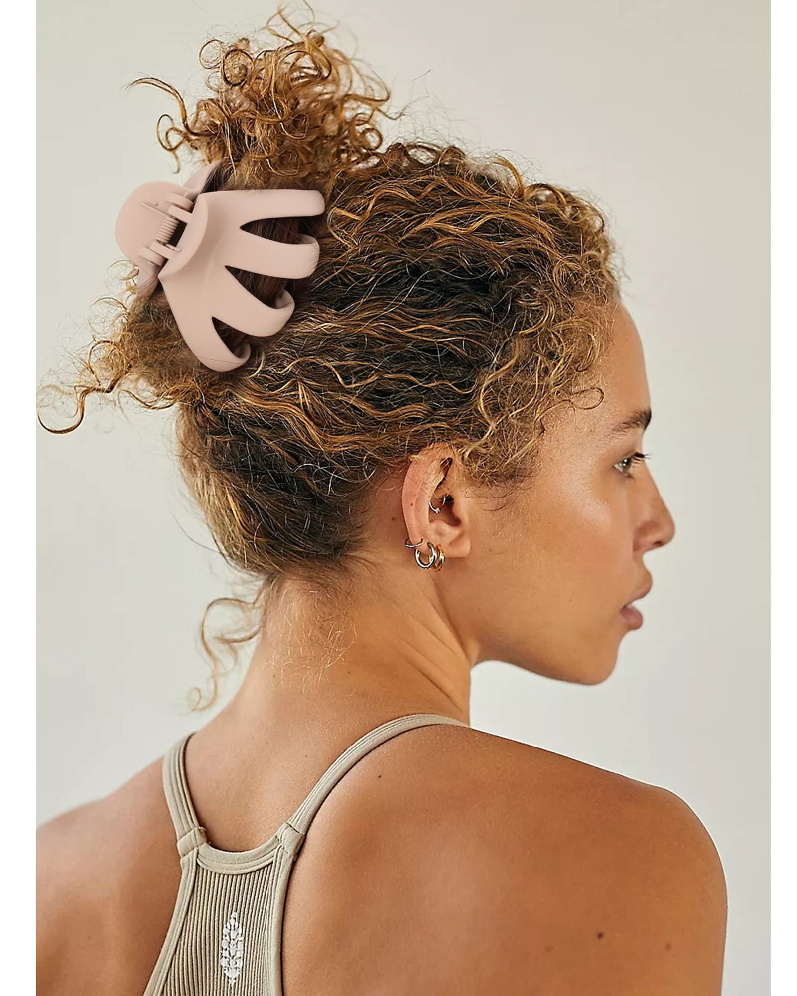 COCIDE 4PCS Hair Claw Clips for Women Acrylic Large Octopus Clip Non-slip Big Spider Hair Claw for Girls Surper Strong Hold Grip Hair Jaw Clip for Thick Hair Accessories for 3.15 inch / 8 cm - Image 3