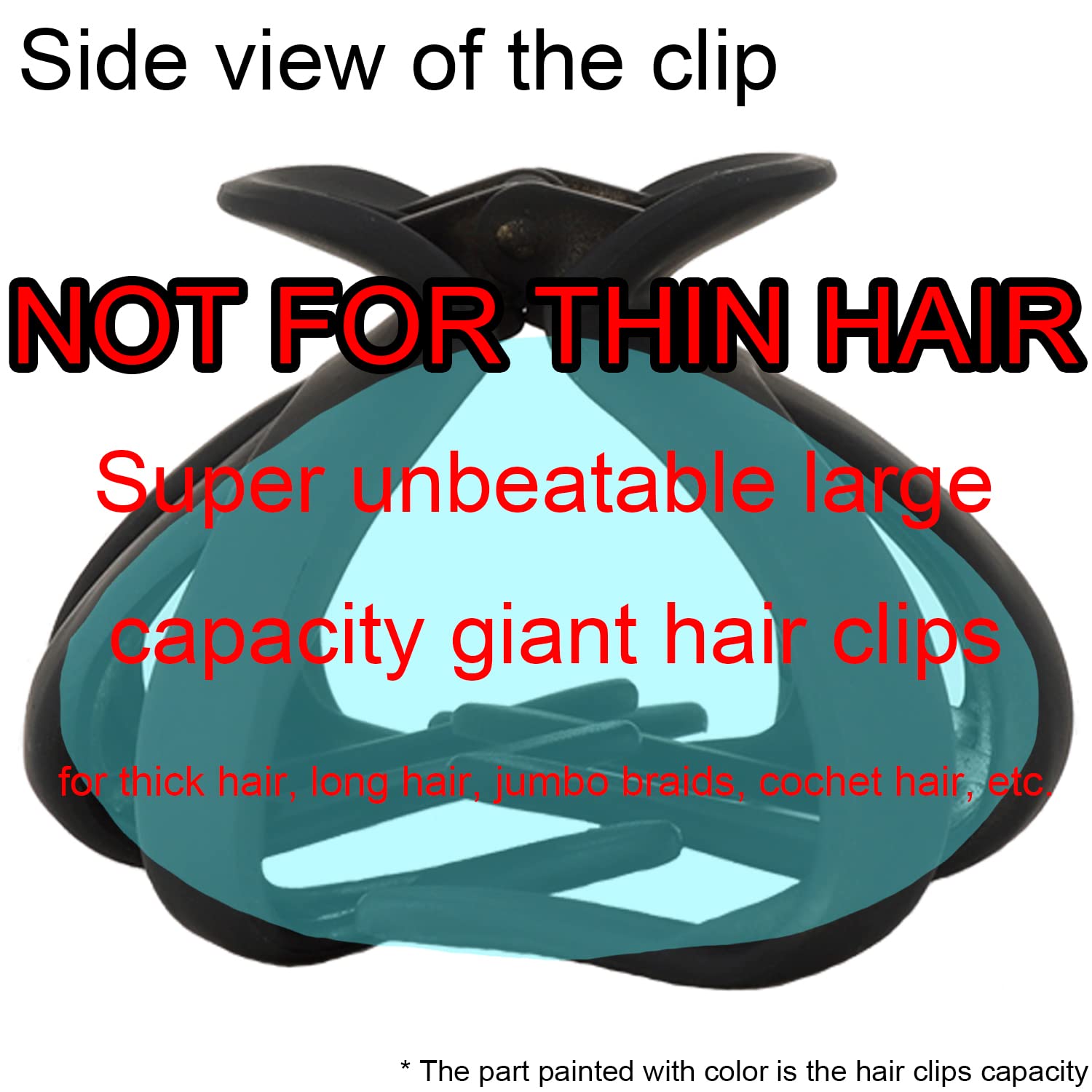 COCIDE 4PCS Hair Claw Clips for Women Acrylic Large Octopus Clip Non-slip Big Spider Hair Claw for Girls Surper Strong Hold Grip Hair Jaw Clip for Thick Hair Accessories for 3.15 inch / 8 cm - Image 7