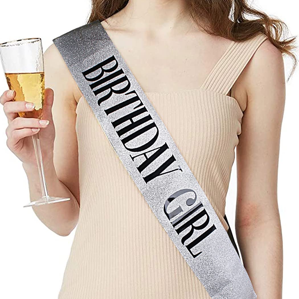 COCIDE Birthday Sash & Tiara Set - Rhinestone Tiara & Sash for Women's Birth Party Decoration Kit - Image 3