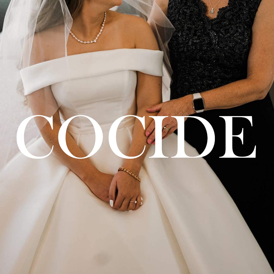 COCIDE Bride Jewelry Set Silver Crystal Wedding Necklace Earrings Bridal Rhinestone Teardrop Pendant Accessories for Women and Bridesmaids (3 piece set - 2 earrings and 1 necklace) - Image 4